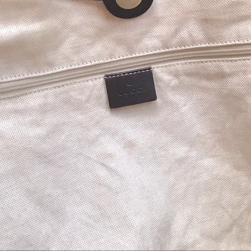 πGucci Sukey Monogram Leather Dark Brown Tote - Picture 5 of 15